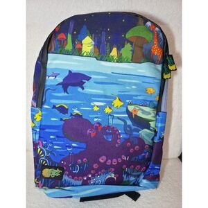 JUNGLE HIVE Smell Proof Backpack – Rare "Deep Dive" Underwater/Stoner Art Design